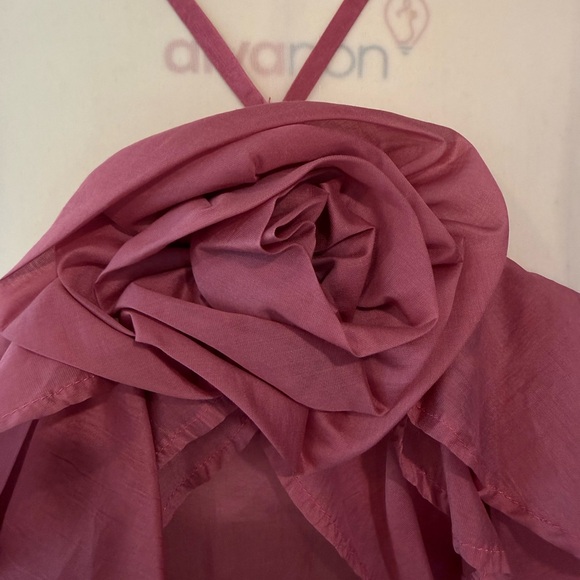 Pink Ruffled Halter Top - Picture 3 of 5